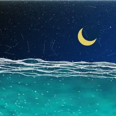 200424 Glowing Dark Sea