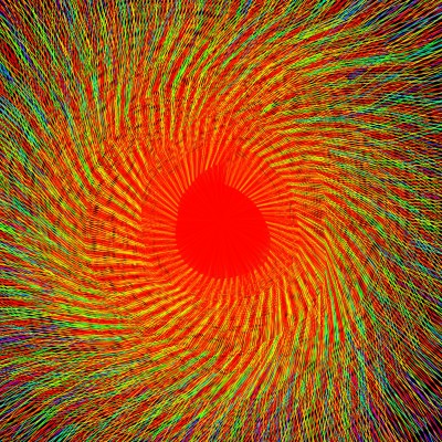 Colorful line sun