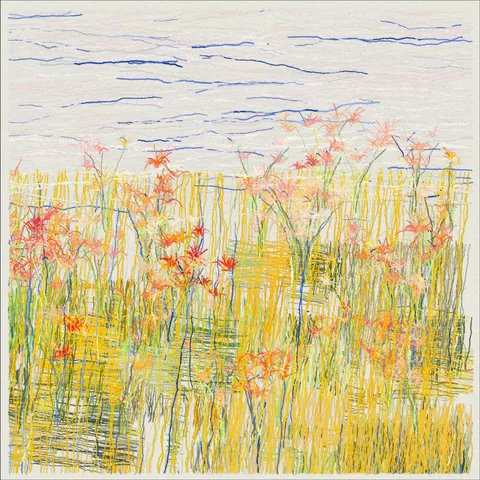 221122 Color Pencil Study - Country Field