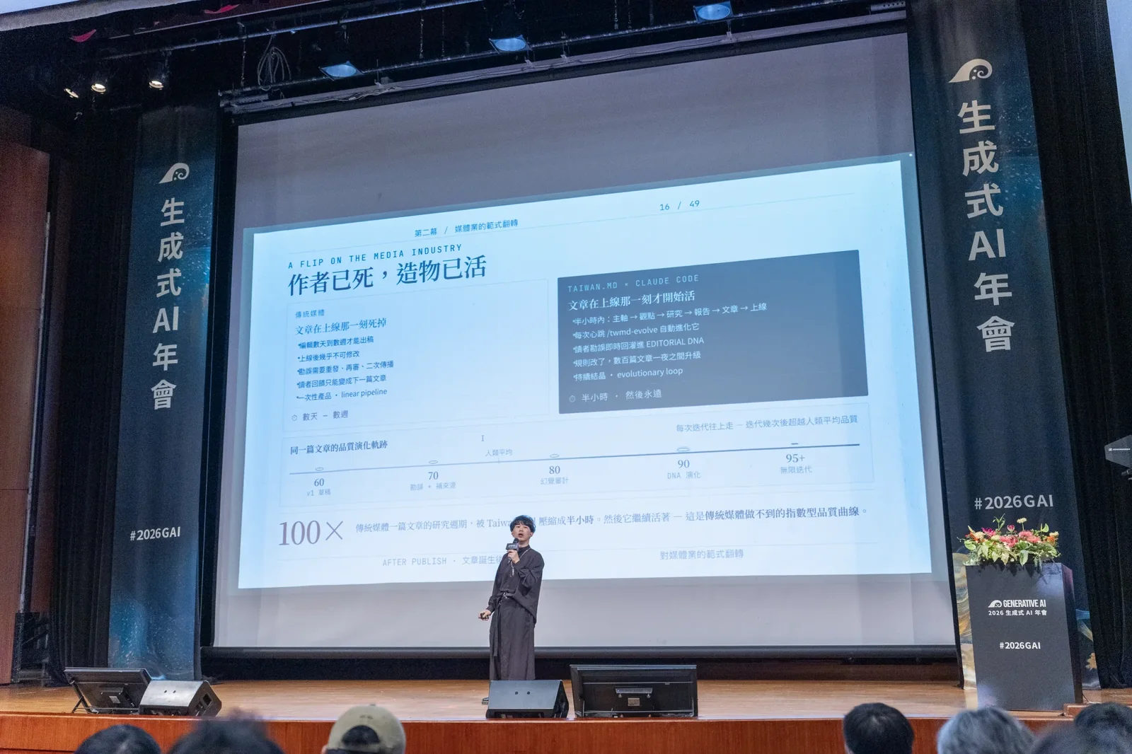 「作者已死，造物已活」那一頁。攝影：Roy Pan