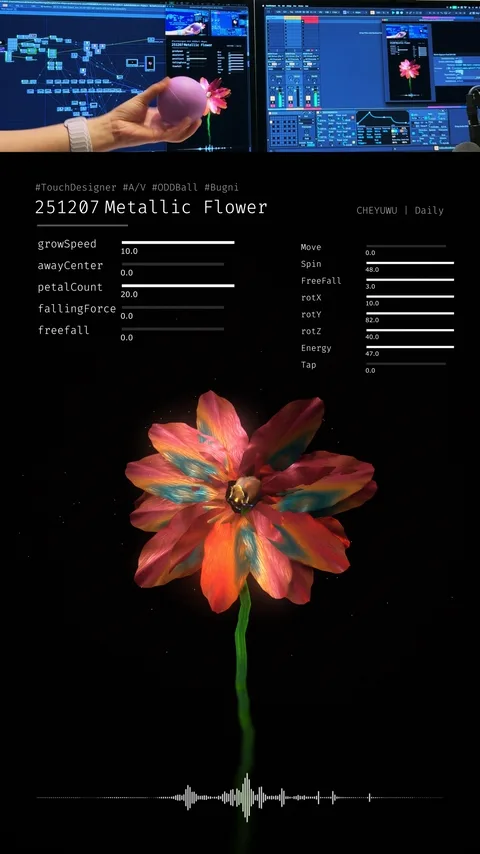 ODD ball - Metall Flower